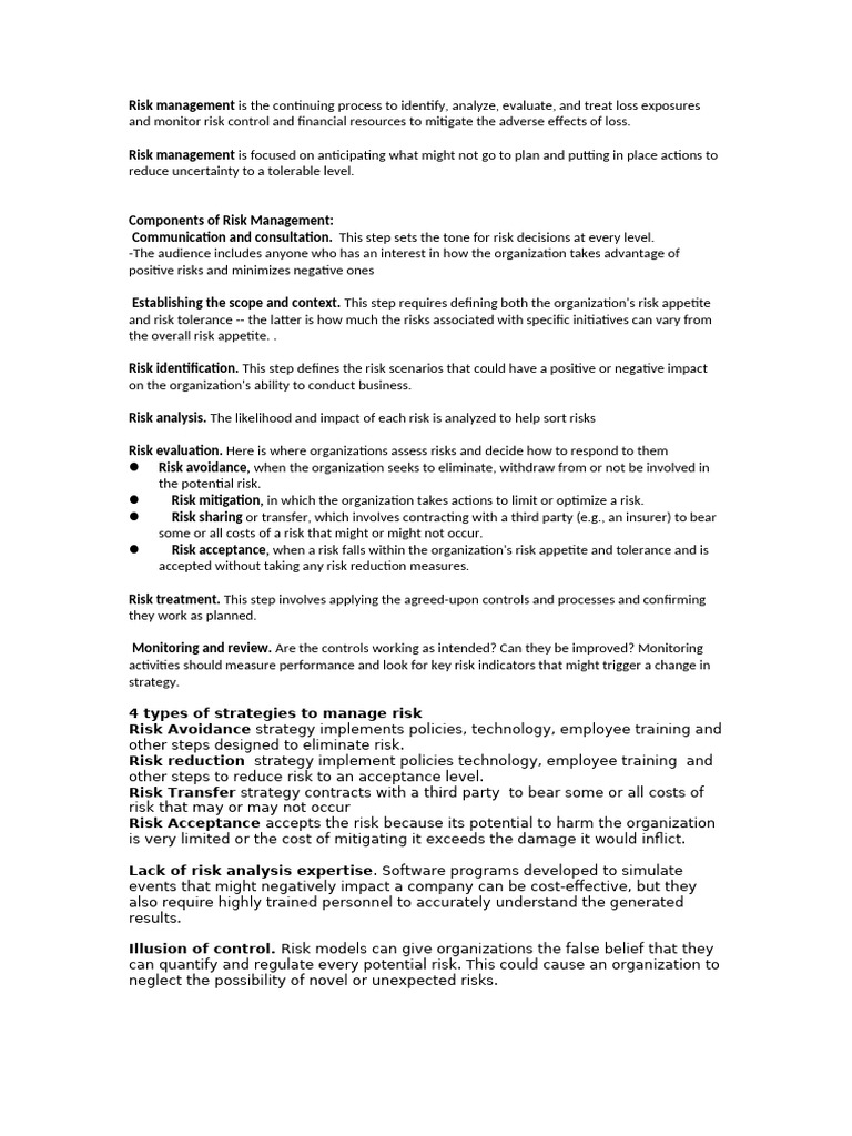 Comprehensive Guide to Risk Management | PDF | Risk | Risk Management