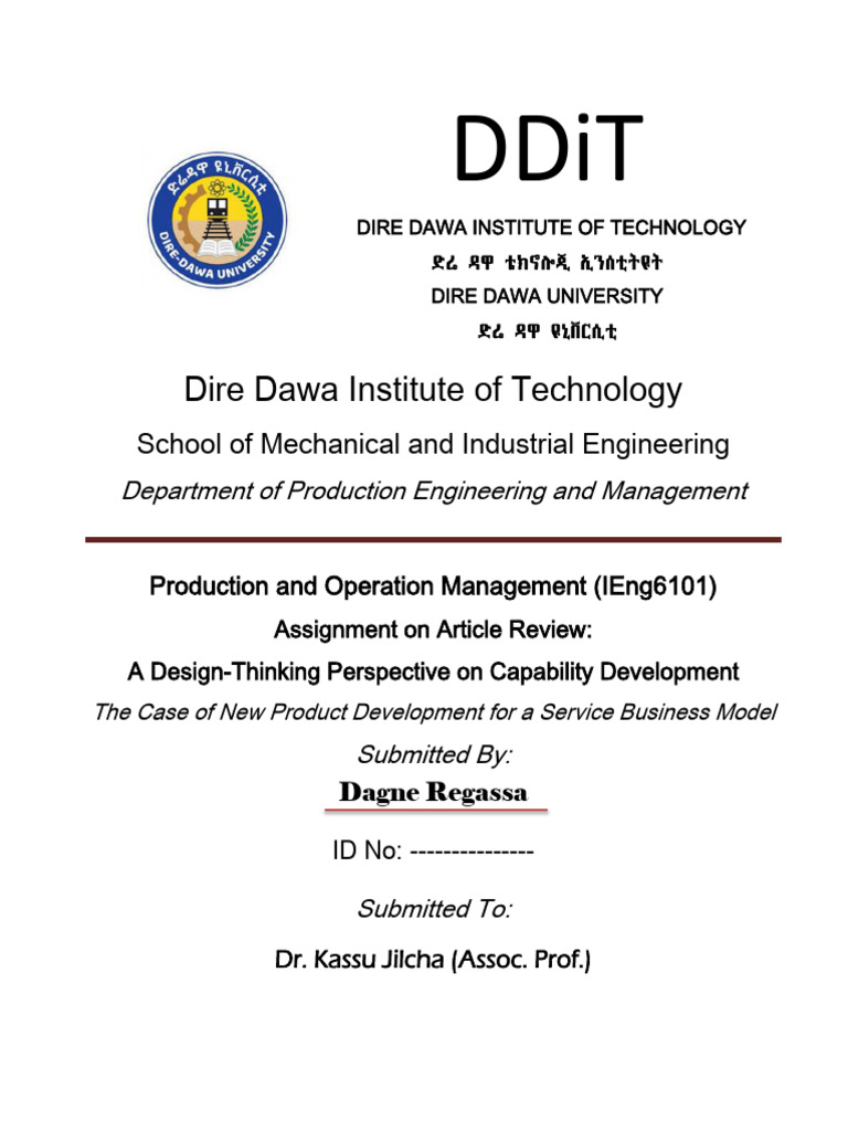 Dagne Article Review POM 2015 DDU | PDF | New Product Development ...