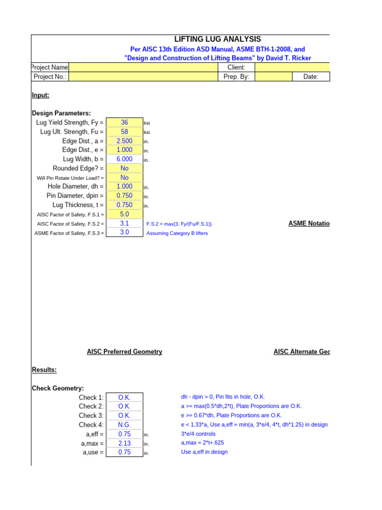 Lug Deisgn | PDF | Mechanical Engineering | Applied And ...