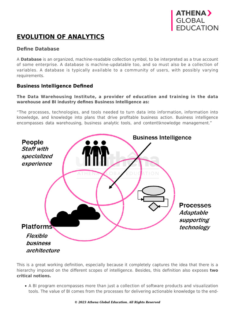 Evolution Analytics Pdf Business Intelligence Data