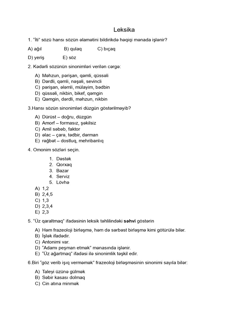 Leksika | PDF