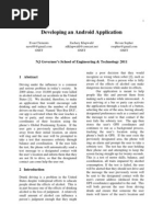 Developing An Android Application: NJ Governor's School of Engineering & Technology 2011