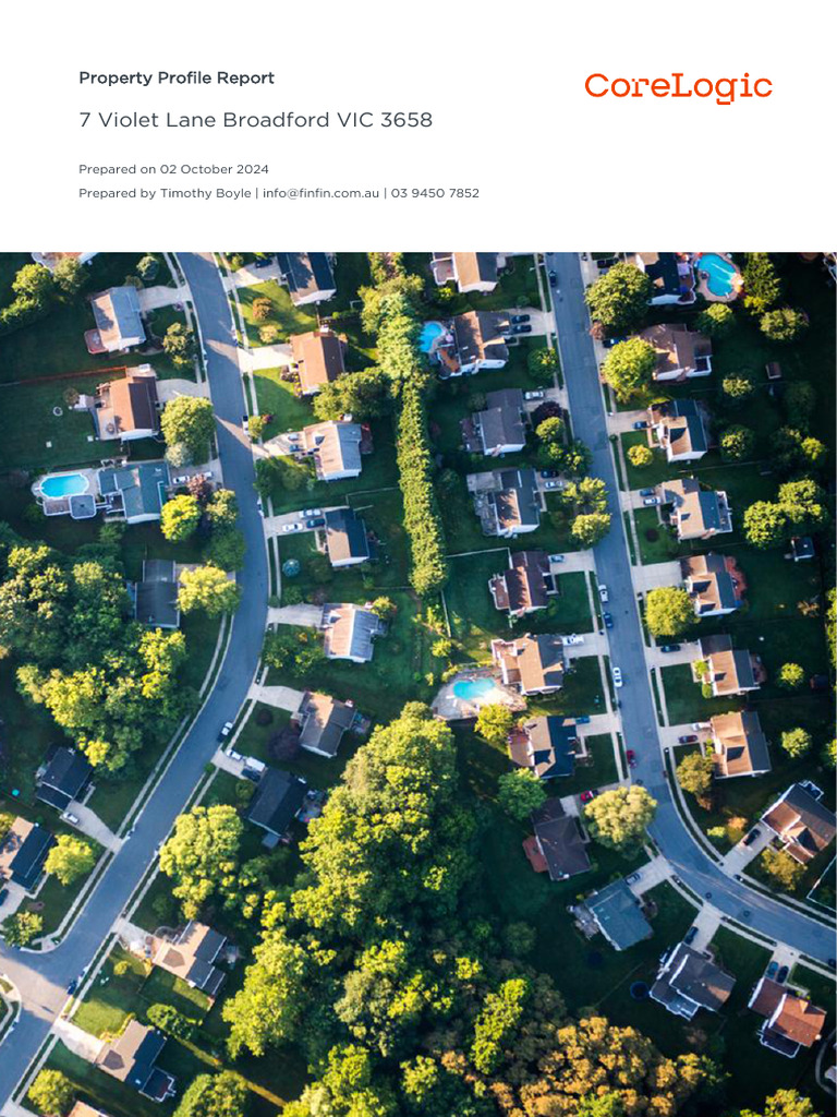 CLAUPropertyProfileReport Au 22344334 | PDF | Copyright | Accuracy And ...