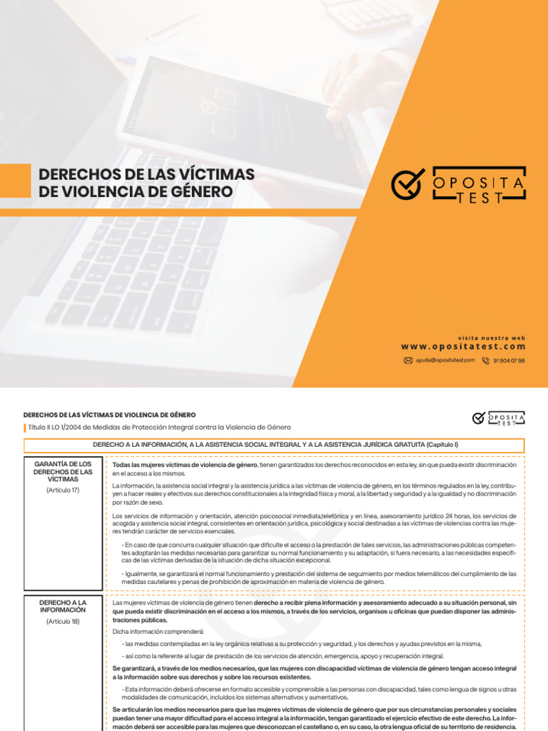 Derechos de Las Víctimas de Violencia de Género | PDF | Trabajo Social ...