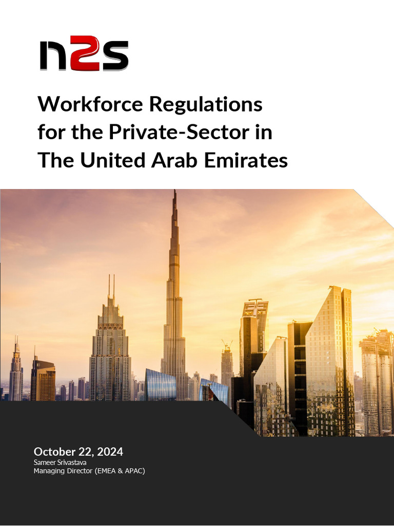 UAE Private Sector Workforce Regulations | PDF | Employment | Wage