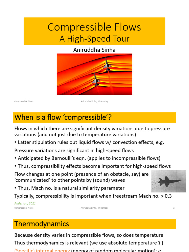 Understanding Compressible Flows | PDF | Compressible Flow | Shock Wave