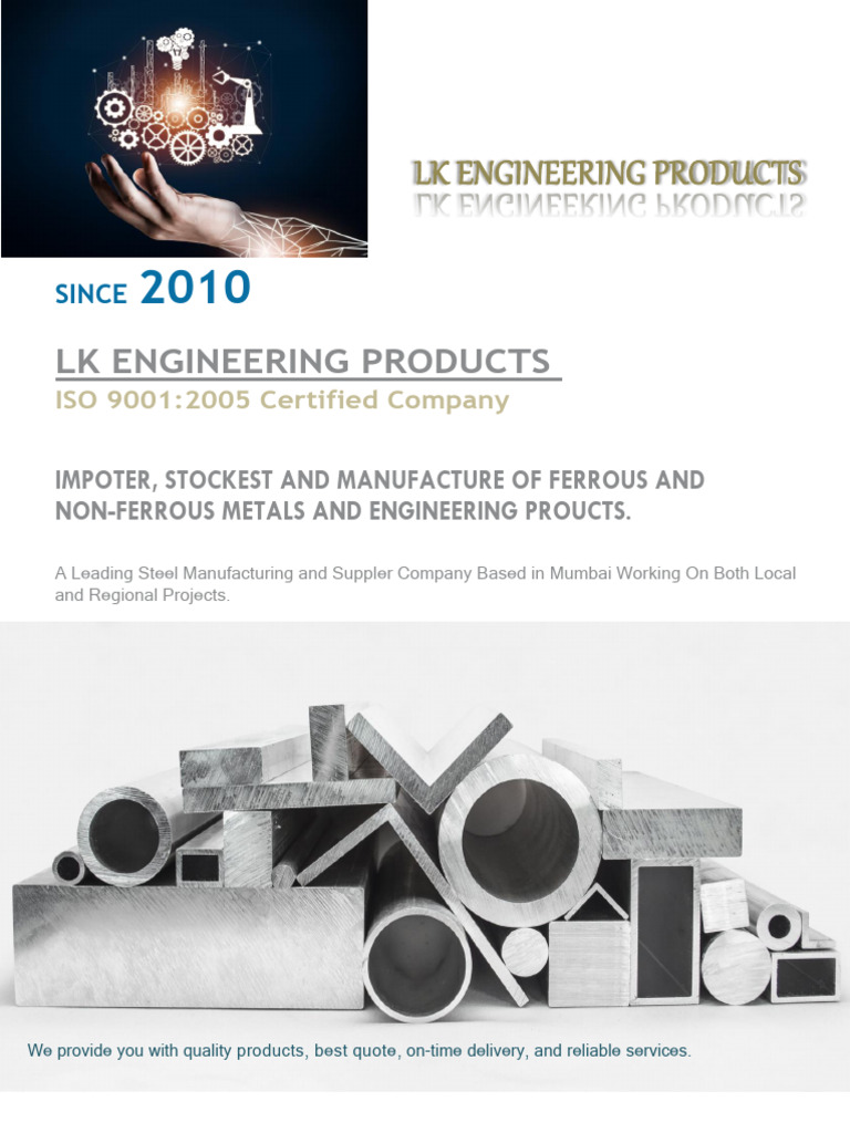 LK Engineering: Steel Solutions Since 2010 | PDF | Pipe (Fluid ...