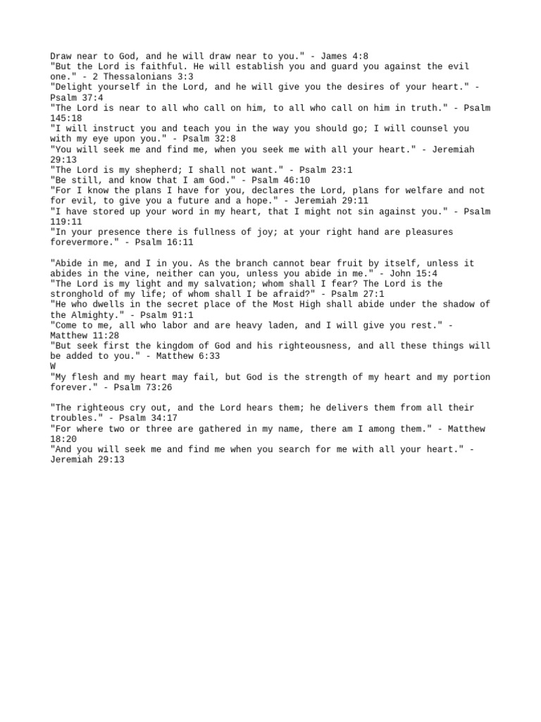 Chat GPT Scriptures On Intimacy With God Done | PDF