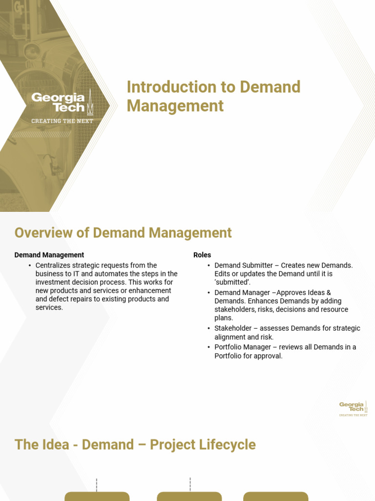 Demand Management Process Overview | PDF | Business
