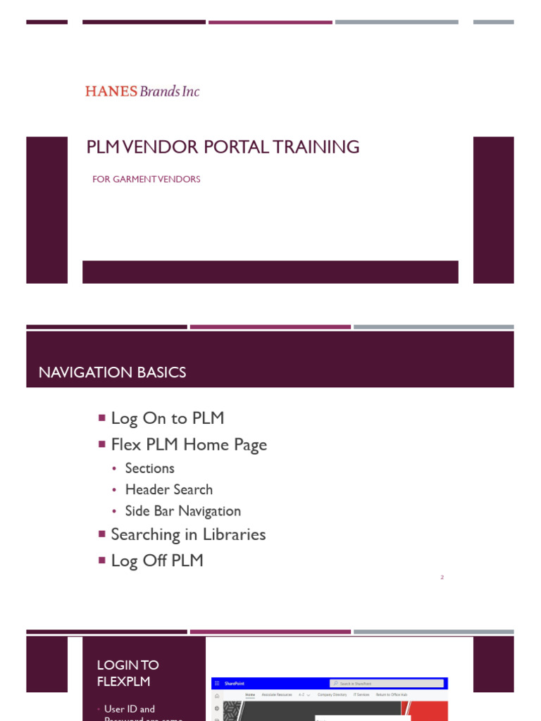 Basic PLM Navigation 9.27.23 | PDF | Login | Software