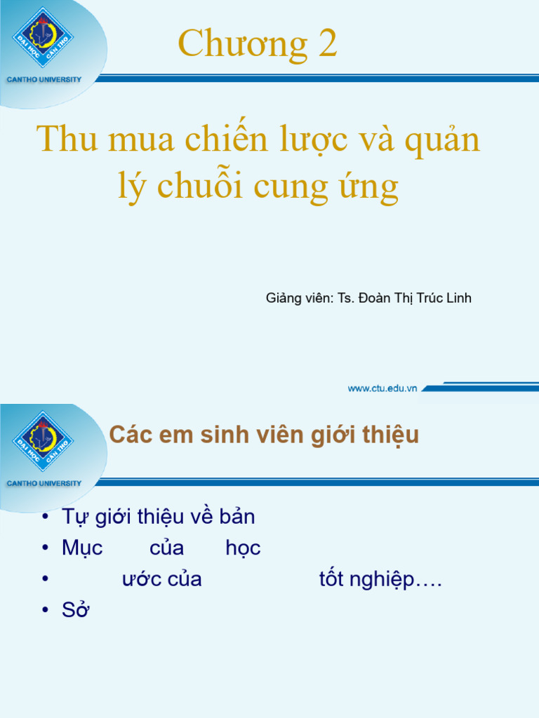 Chương 2- Chiến lược mua hàng trong chuỗi cung ứng (tt) | PDF
