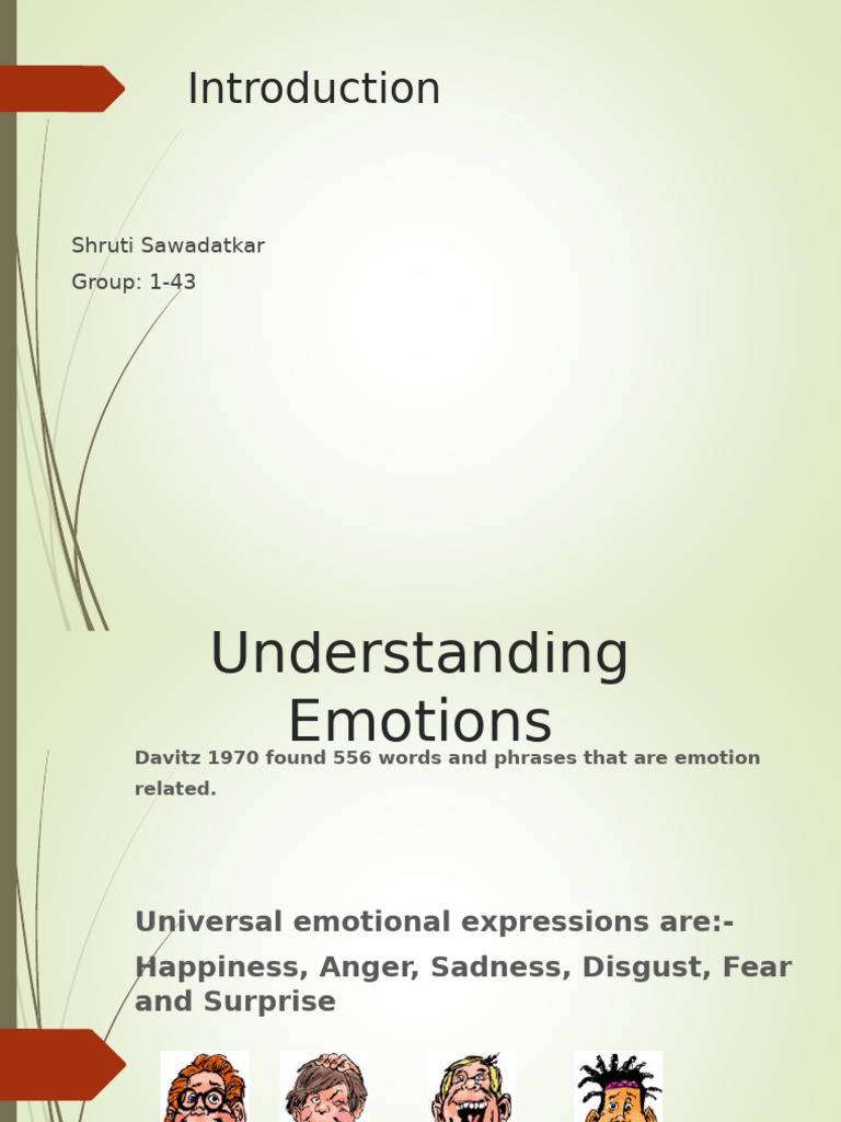 Understanding Emotions and Their Impact | PDF | Emotions | Facial ...