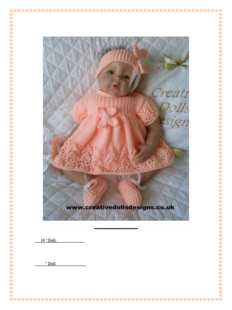 Free Knitting Patterns for Doll Clothes | PDF | Knitting | Basic Knitted  Fabrics