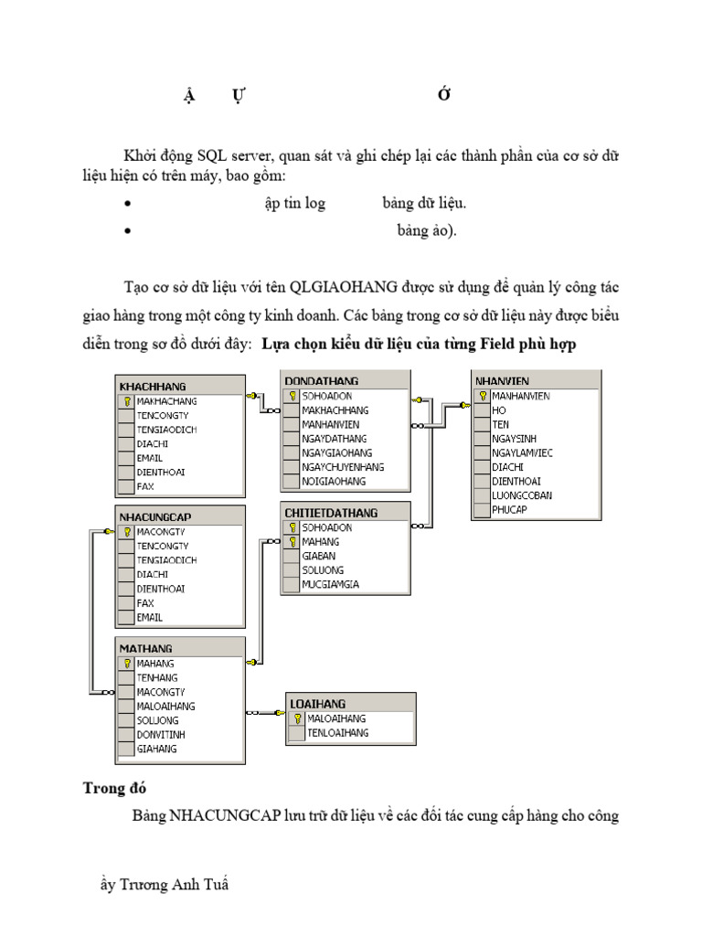 BaiTap ThucHanh - SQL Server | PDF