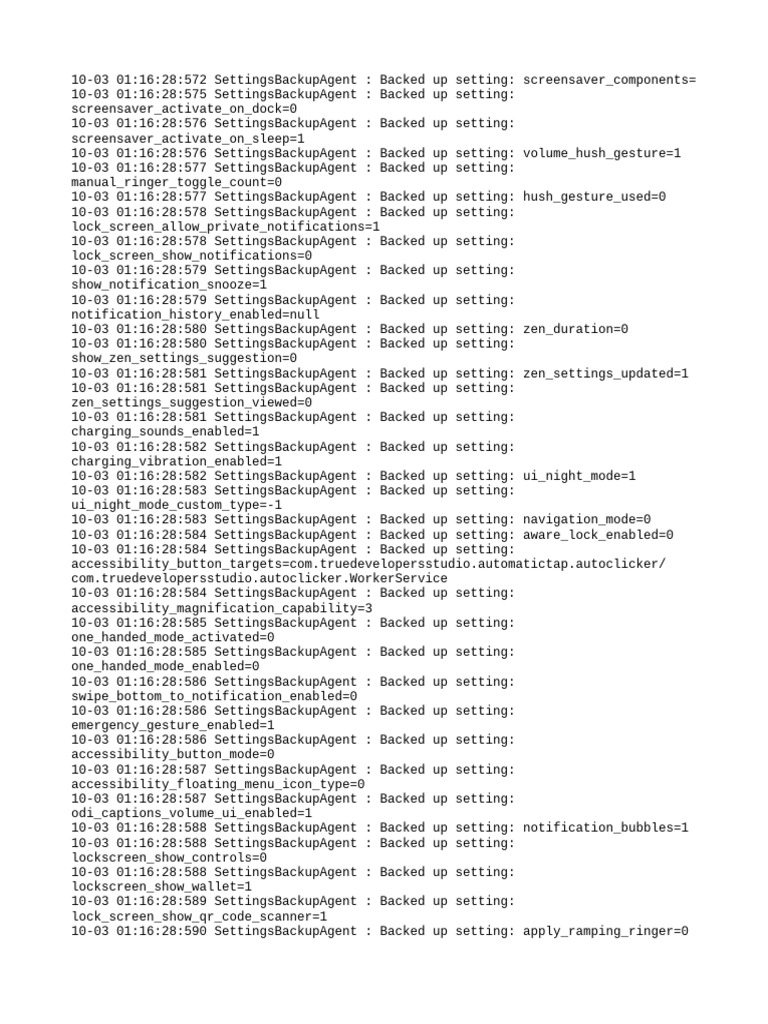 Settings Provider | PDF