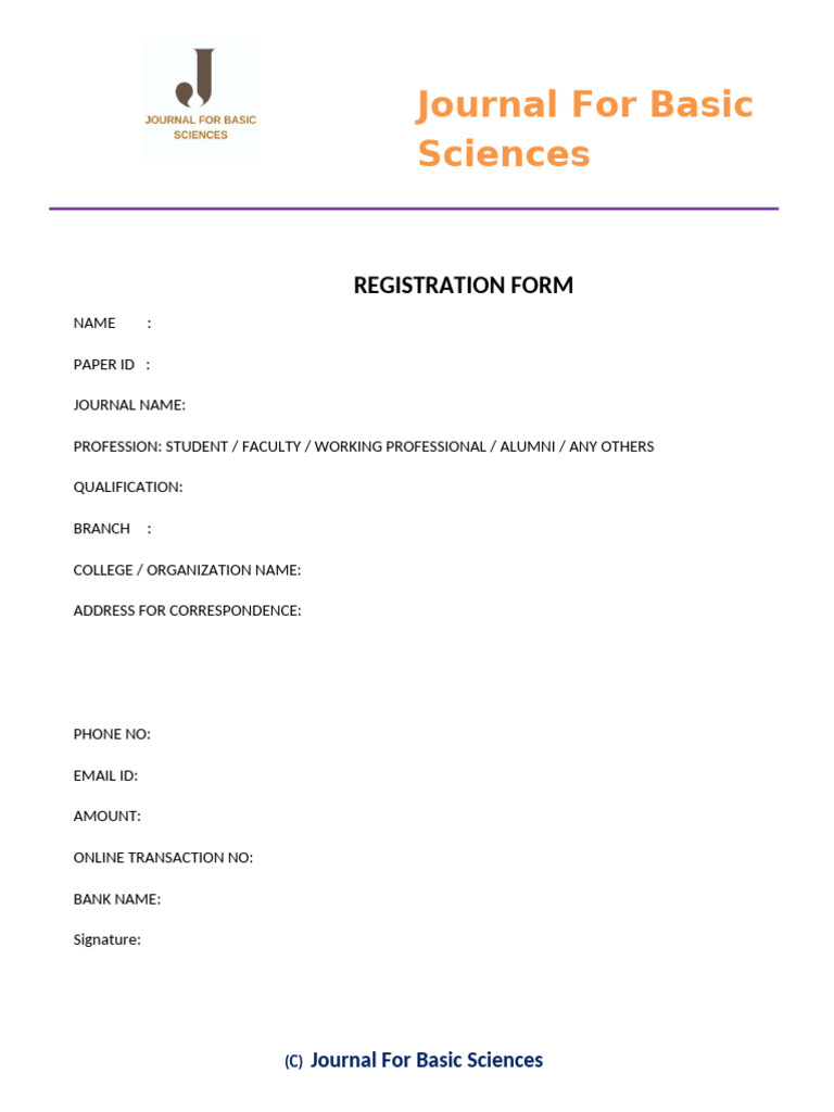JBS Registration Form | PDF | Law
