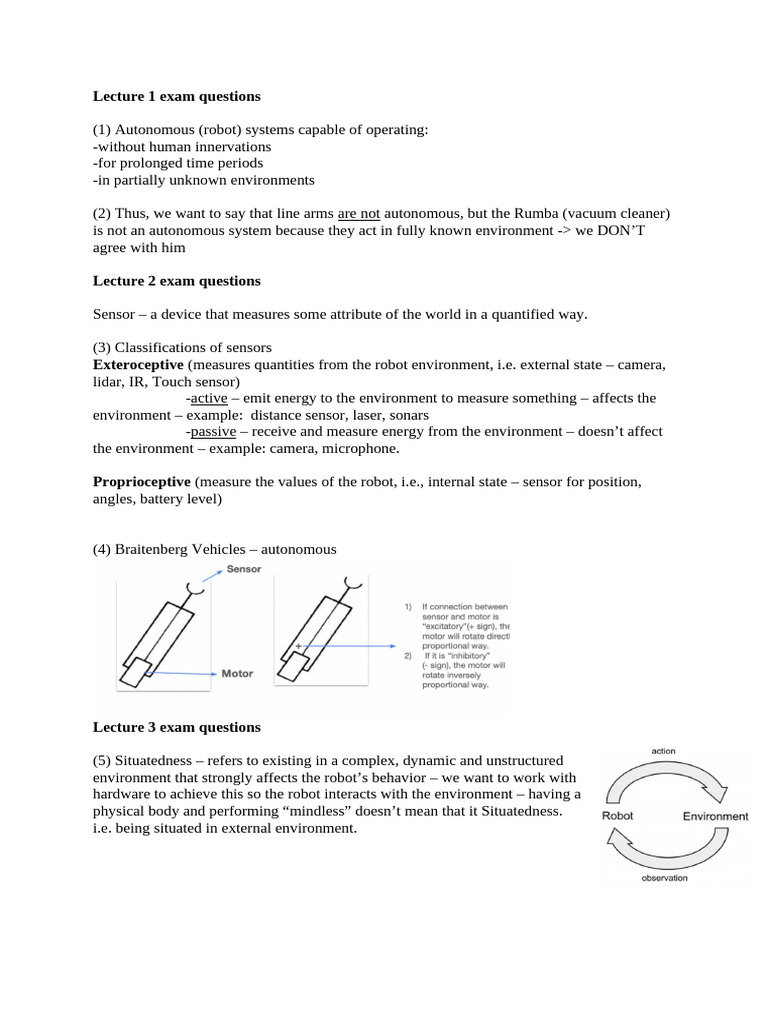 Robotics Exam Questions Overview Pdf Robotics Emotions