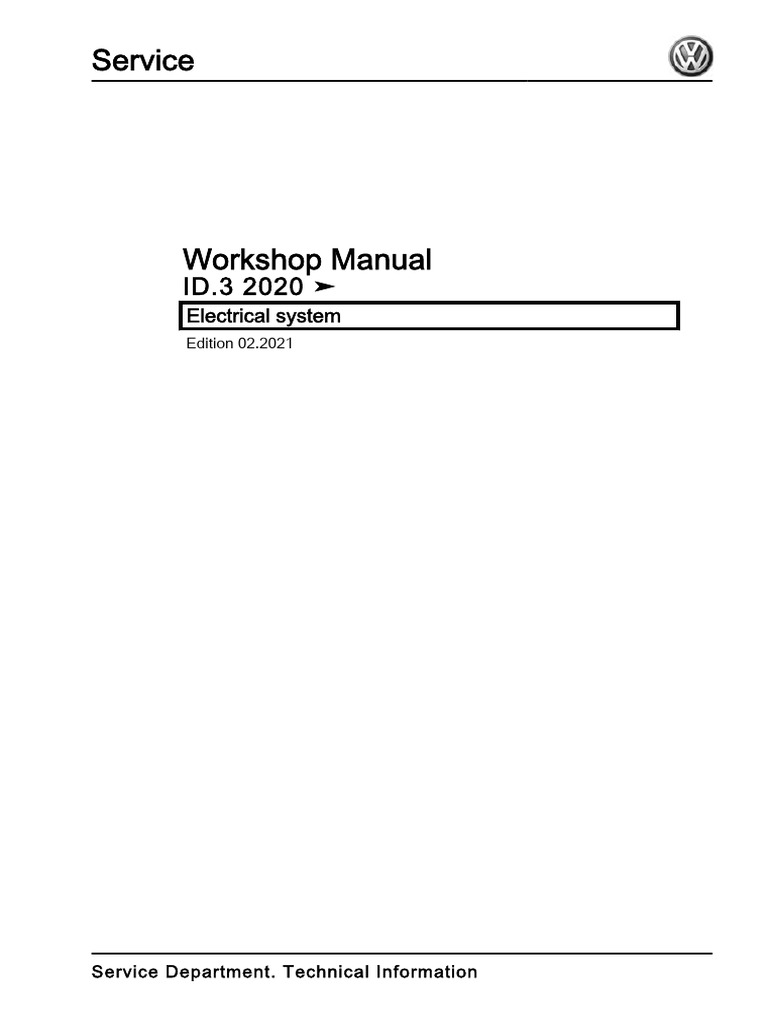 VW Id3 Electrical System Eng | PDF | High Voltage | Fuse (Electrical)