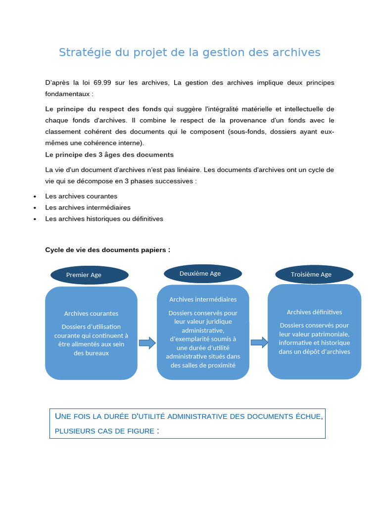 Stratégie de Gestion des Archives | PDF | Archives | Informatique