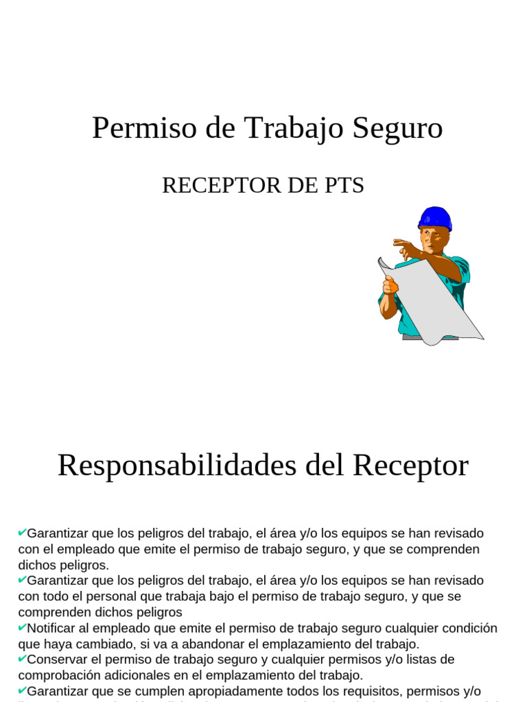 Guía de Permiso de Trabajo Seguro (PTS) | PDF | Negocios | Tecnología