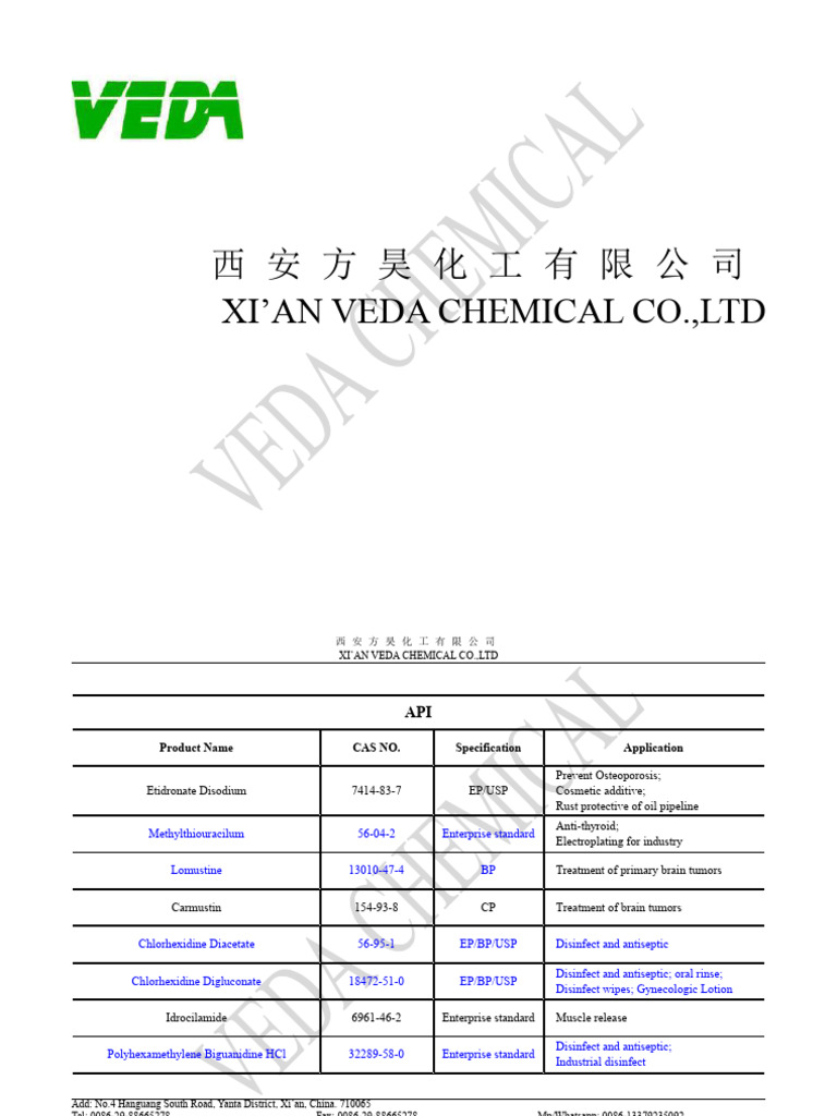 Chemical Product Catalogue Overview | PDF | Chemical Compounds | Chemistry