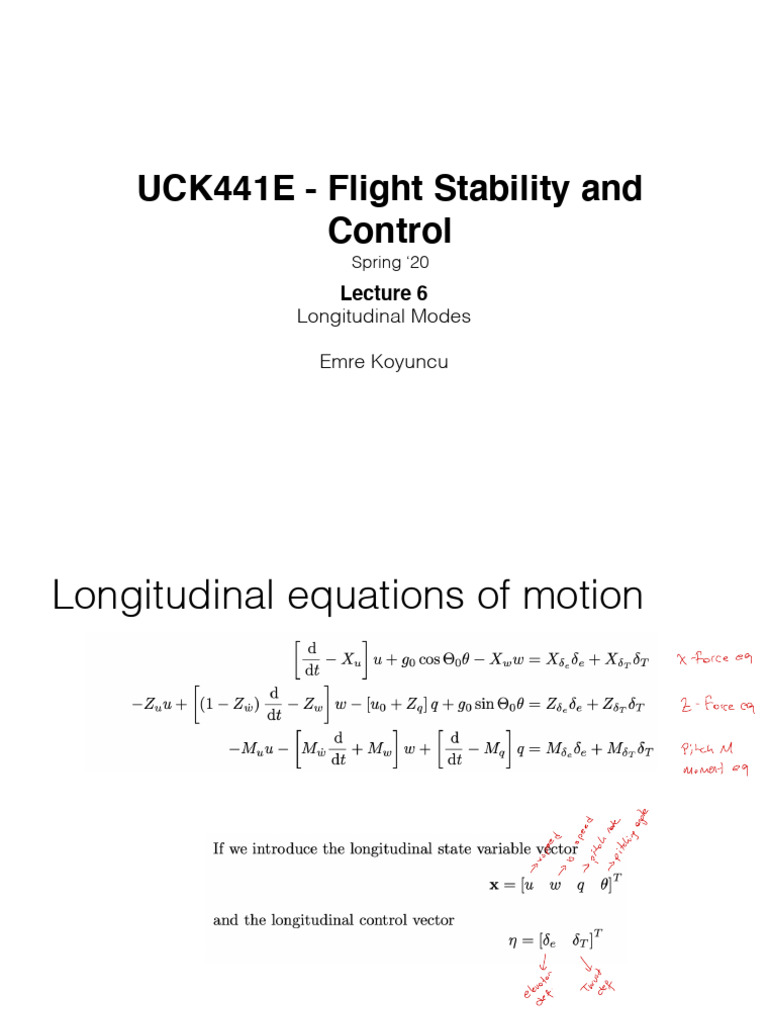 Longitudinal Flight Stability Modes | PDF | Damping | Classical Mechanics