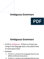 Ambiguous Grammar