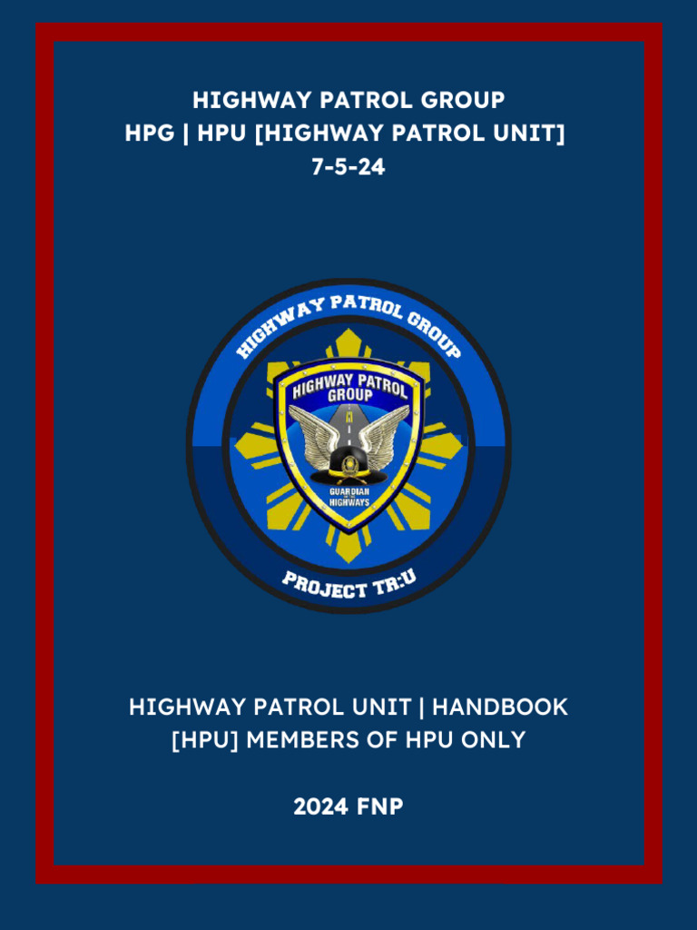 Highway Patrol Unit Handbook | PDF