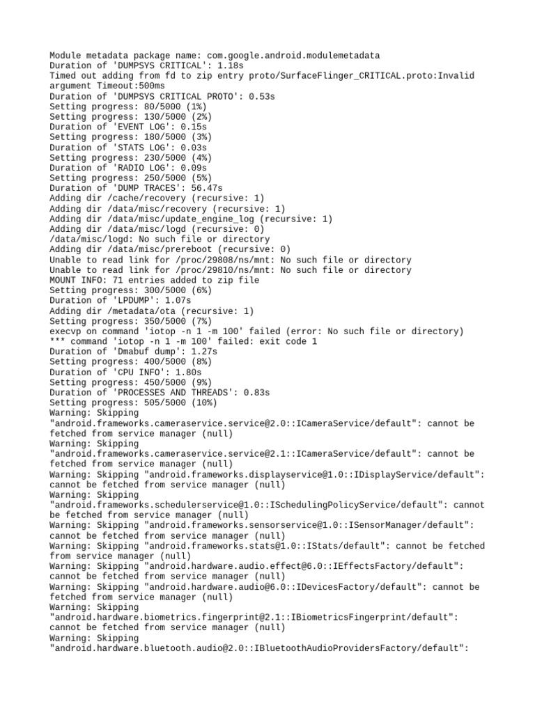 Android Module Metadata Analysis Report | PDF | Computer Programming ...