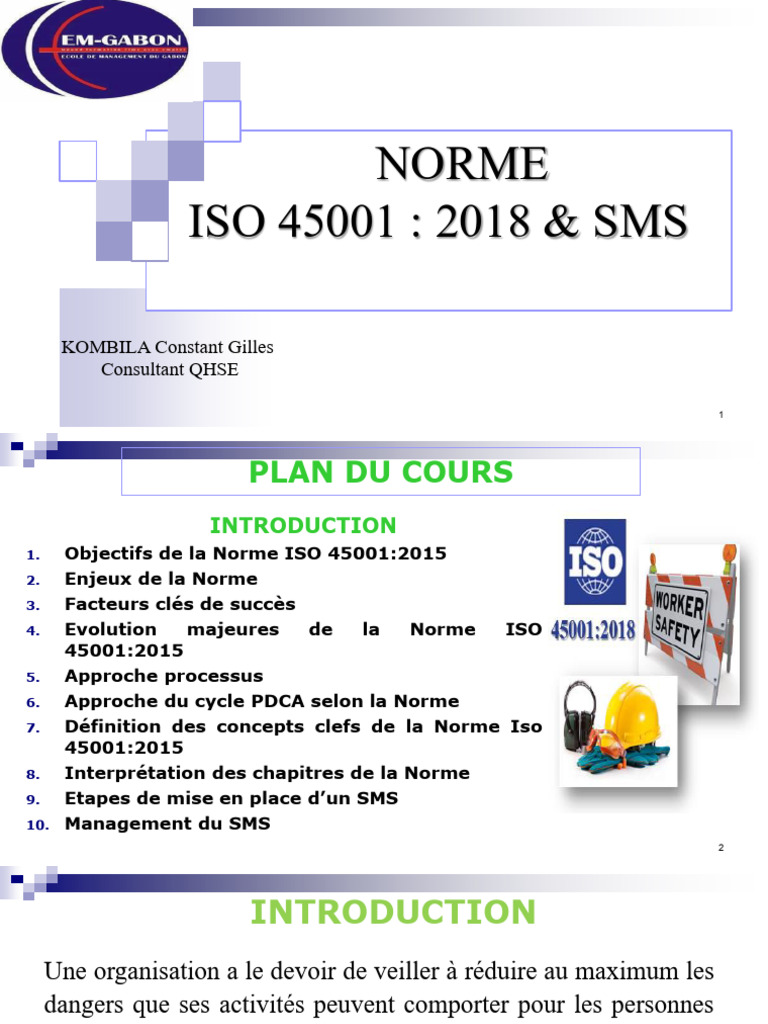 ISO 45001: Guide de Mise en Œuvre | PDF | Système de management de la ...