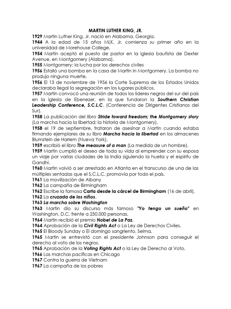 Martin Luther King | PDF