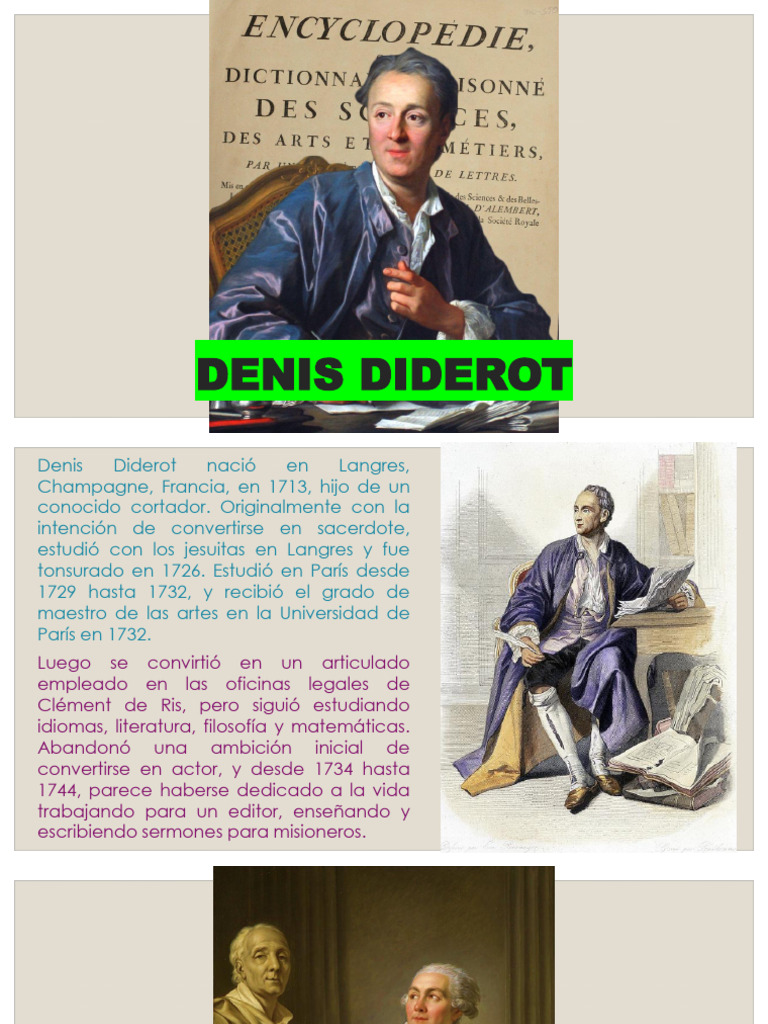 Denis Diderot: Vida y Obras Clave | PDF