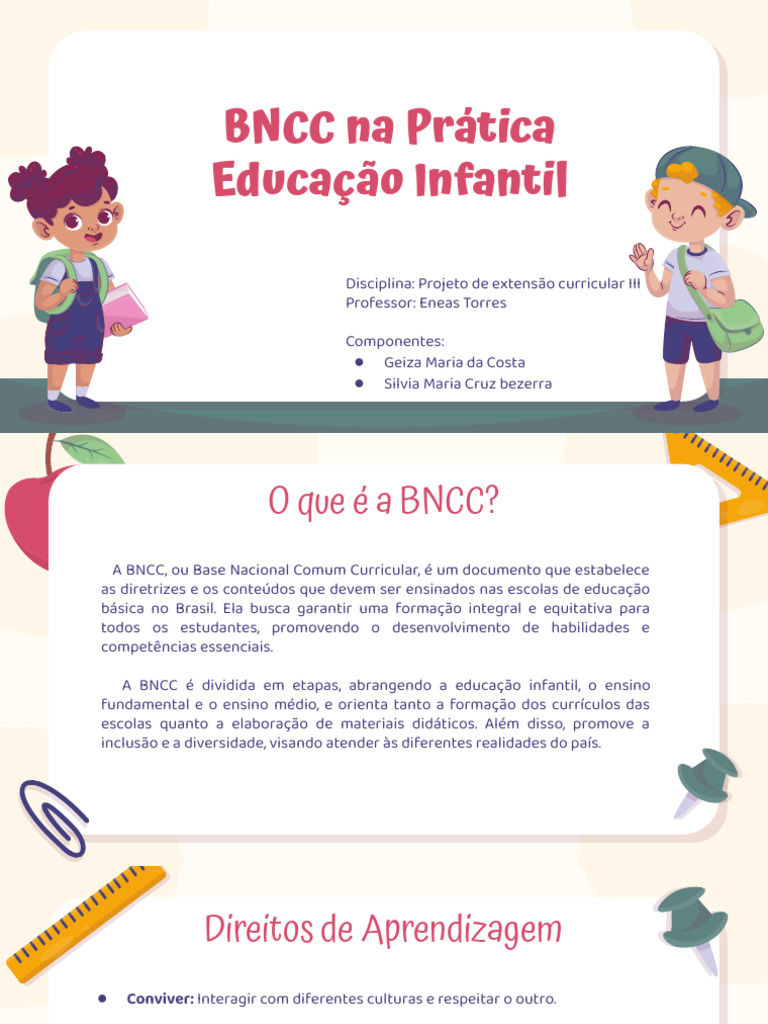 BNCC na Educação Infantil: Diretrizes e Mudanças | PDF | Pré-escola ...