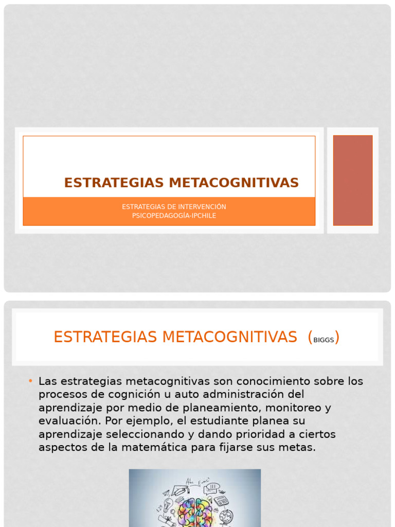Estrategias Metacognitivas en Aprendizaje | PDF