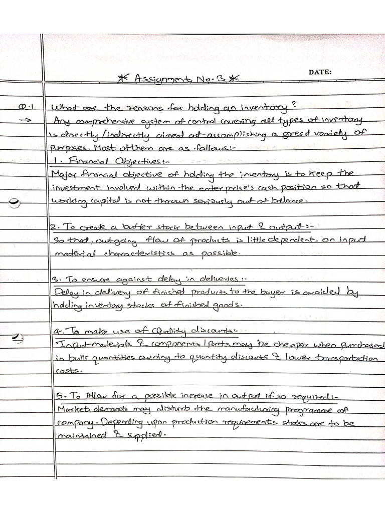 LSCM Assignment 3 | PDF