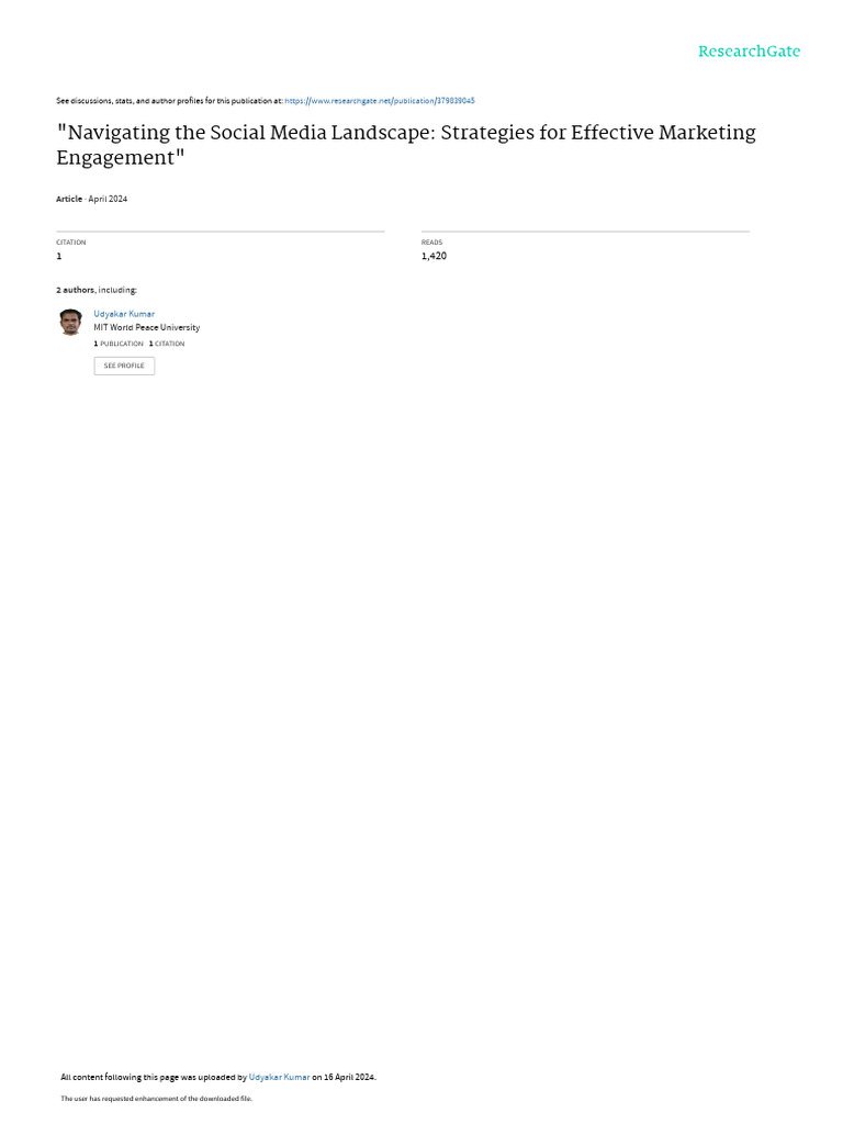 Social Media Marketing Strategies Guide | PDF | Digital Marketing ...