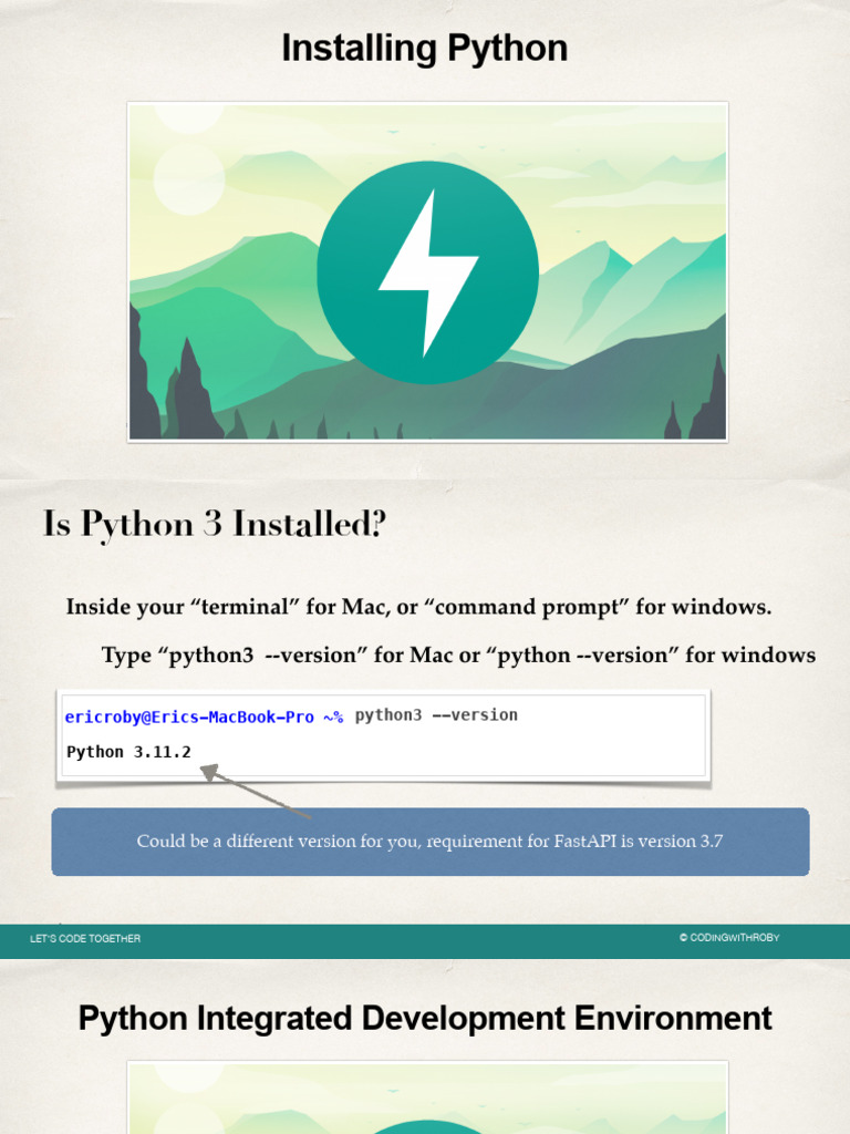 FastAPI+Slides | PDF | Integrated Development Environment | Databases
