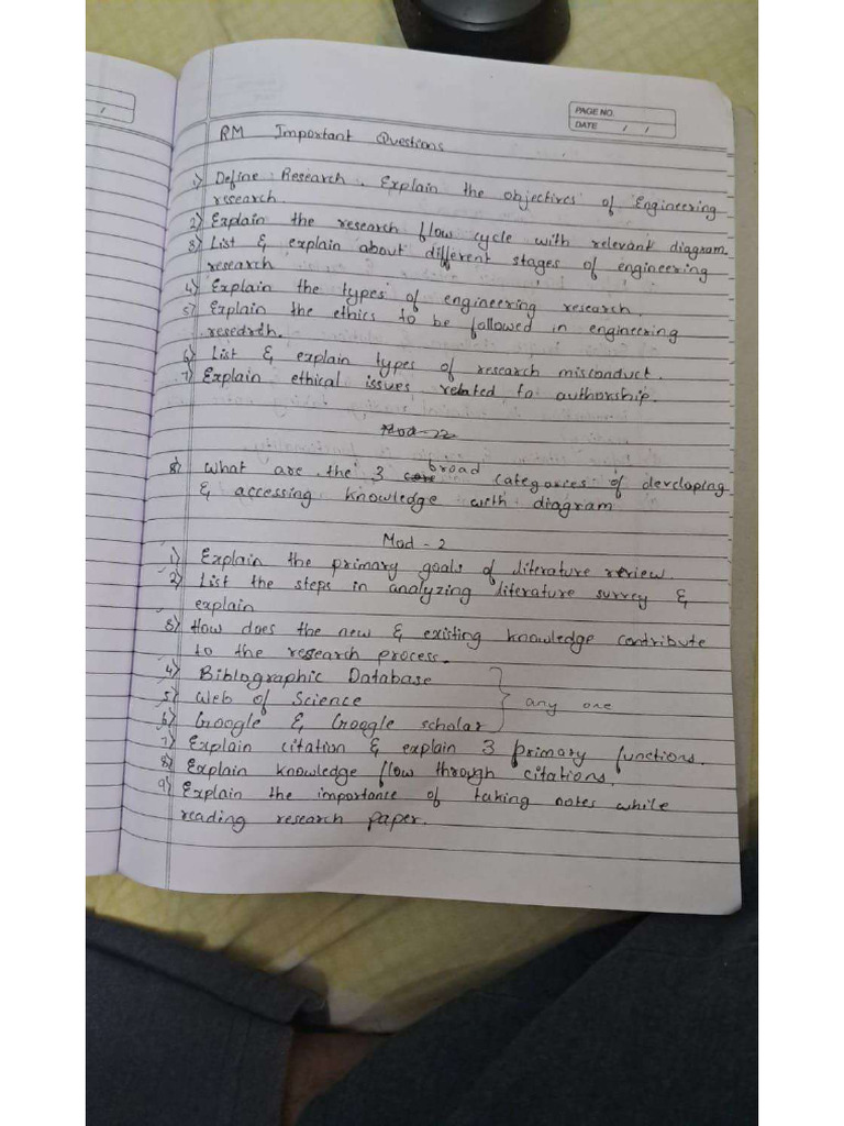 RM Imp Question | PDF