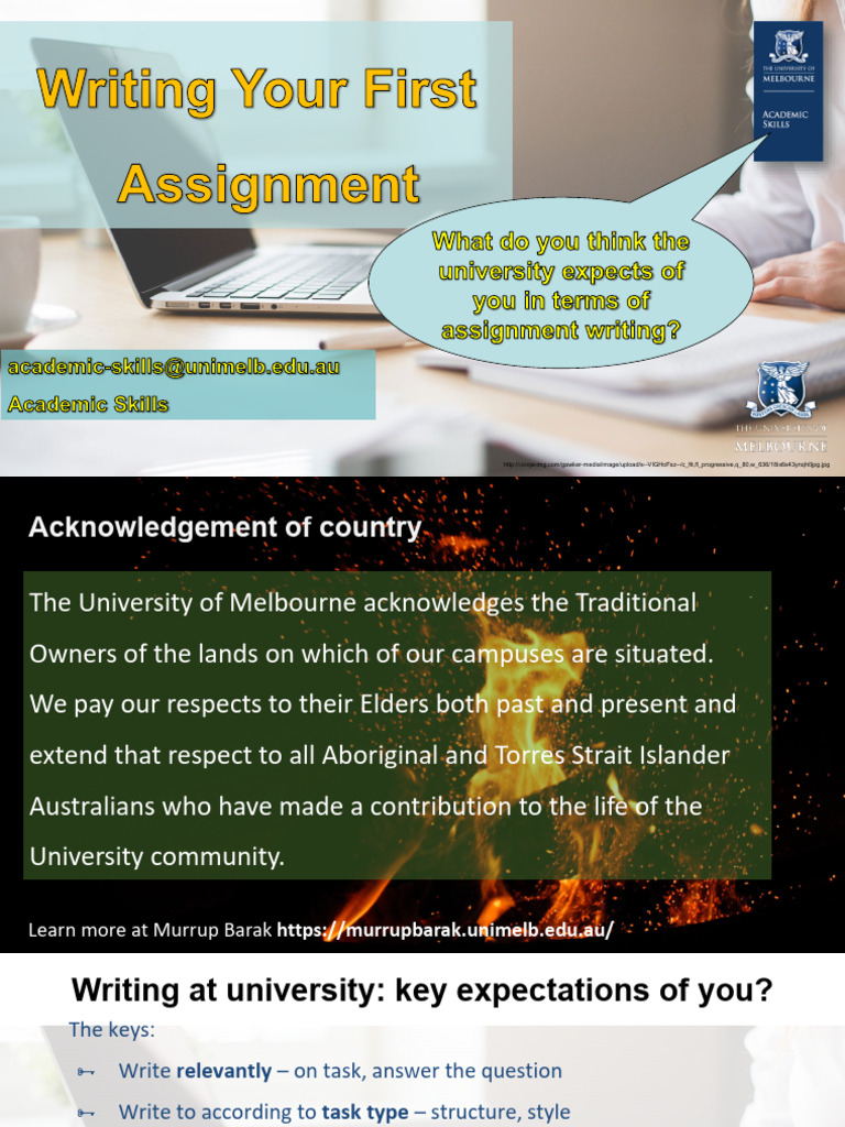 Writing Your First Assignment 2023 | PDF | Essays | Paragraph