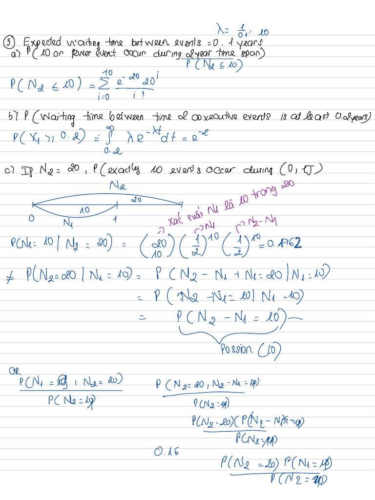 Poisson Process and Event Probability Analysis | PDF