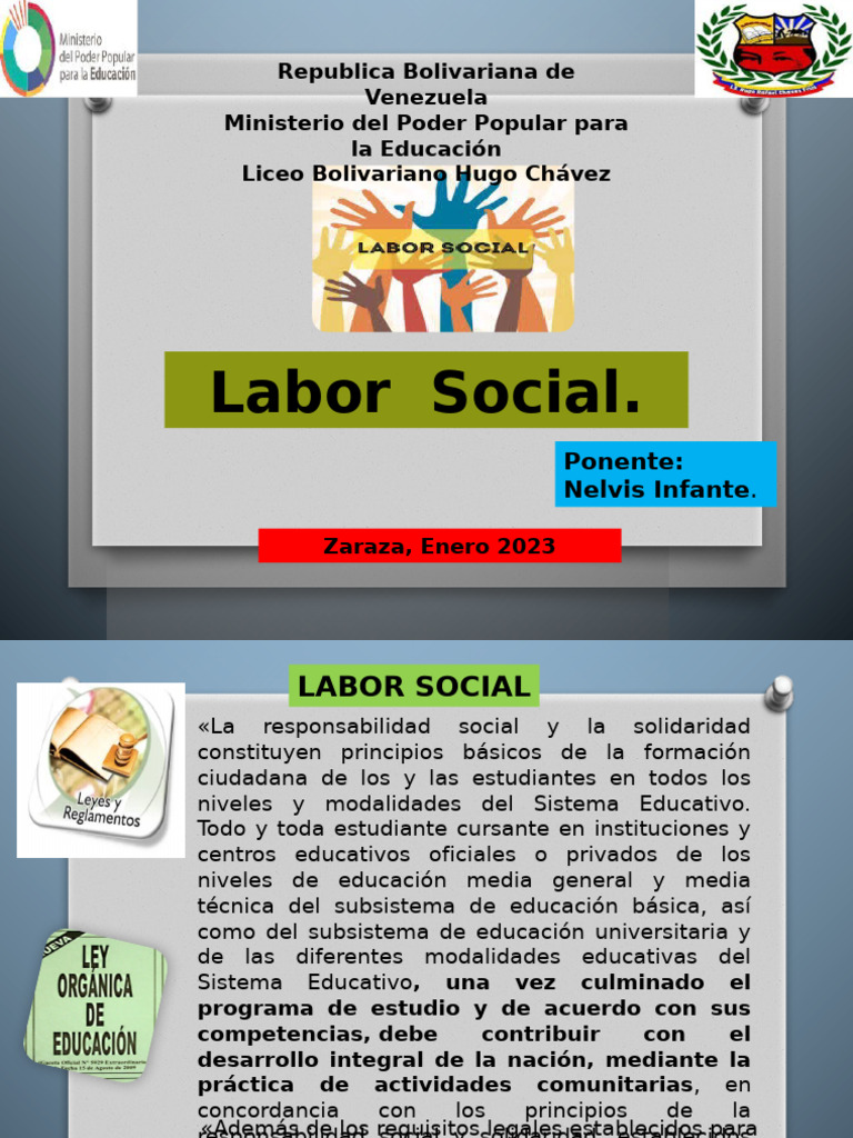 Informe de Labor Social 5to Año | PDF | Ciencias sociales