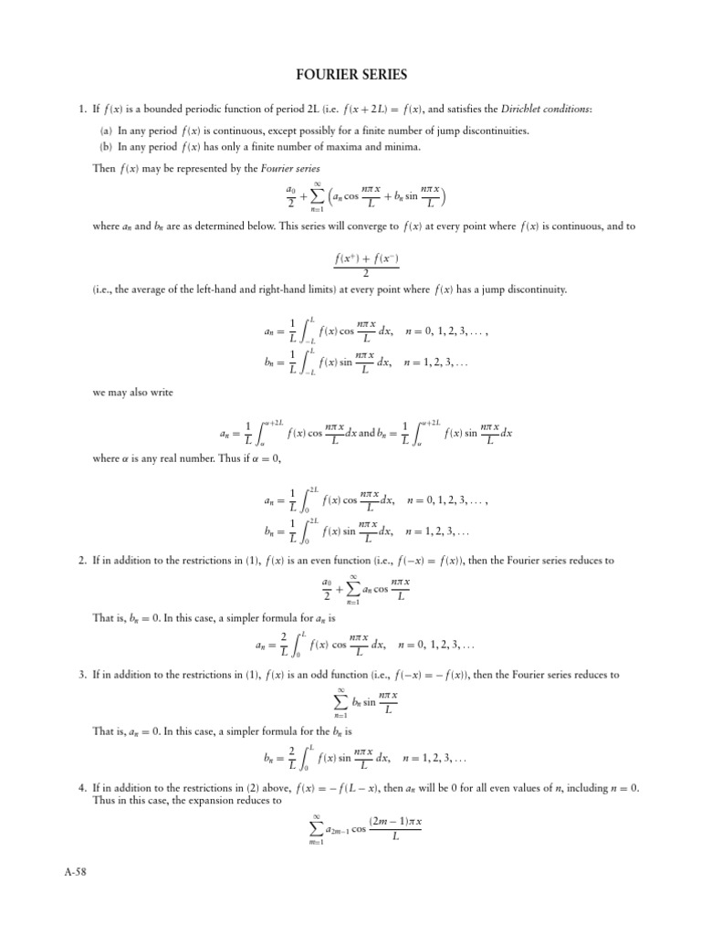 Understanding Fourier Series Concepts | PDF | Mathematical Concepts ...