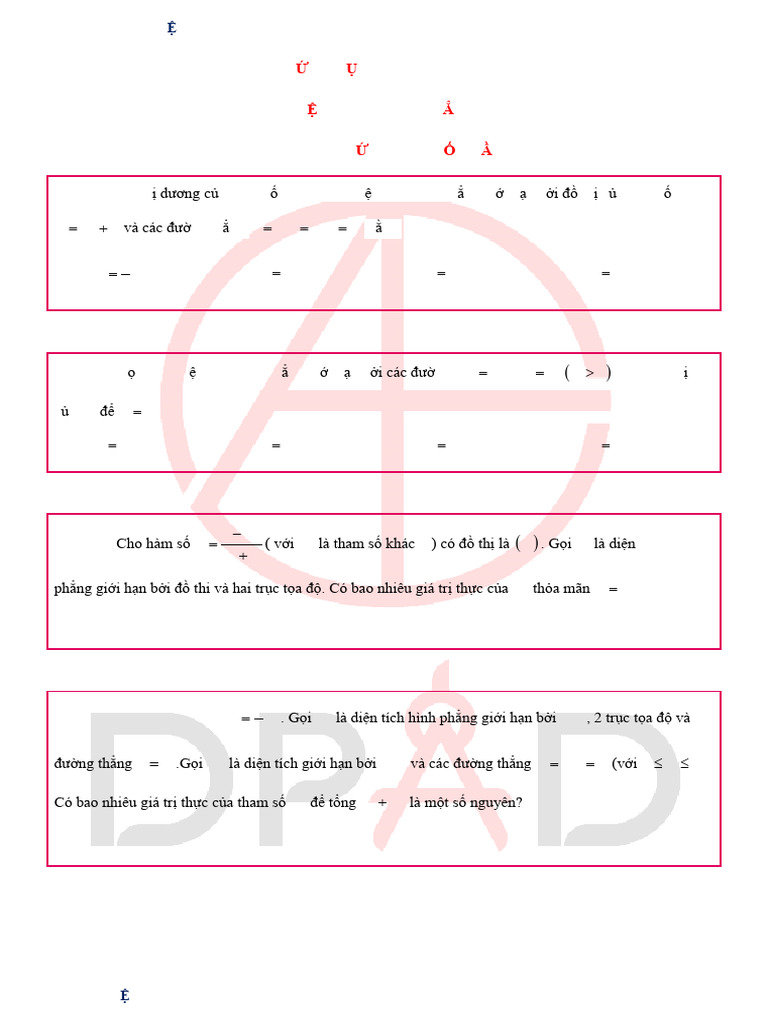 04 Ung Dung Tich Phan DTHP Bai Toan Chua Tham So Phan 1 | PDF