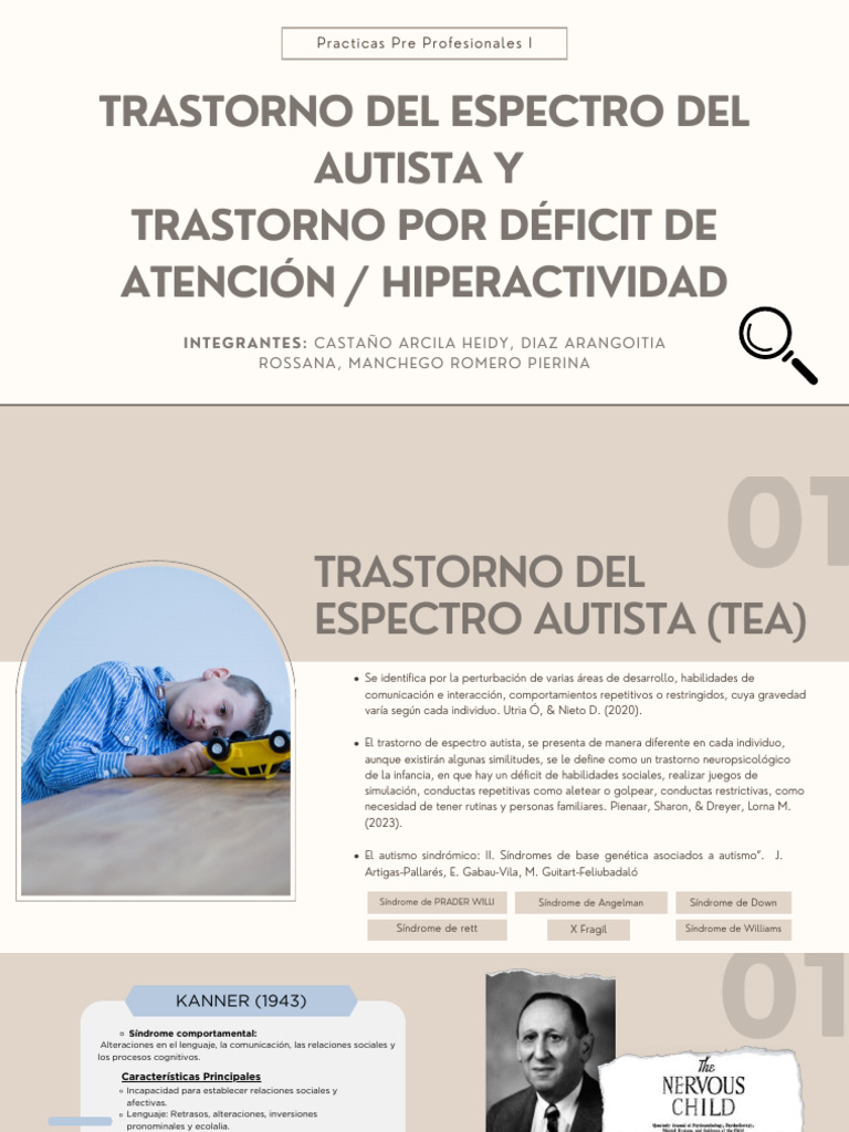 Trastorno Del Espectro Autista y TDAH | PDF | Espectro autista ...