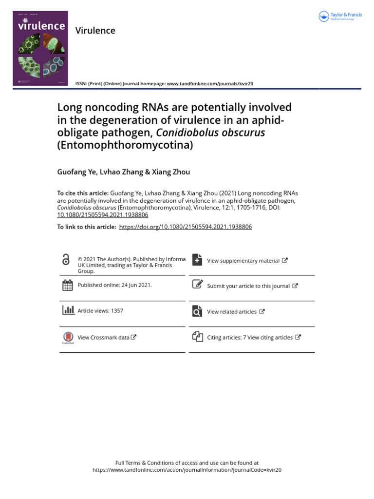 Long Noncoding RNAs Are Potentially Involved in The Degeneration of ...