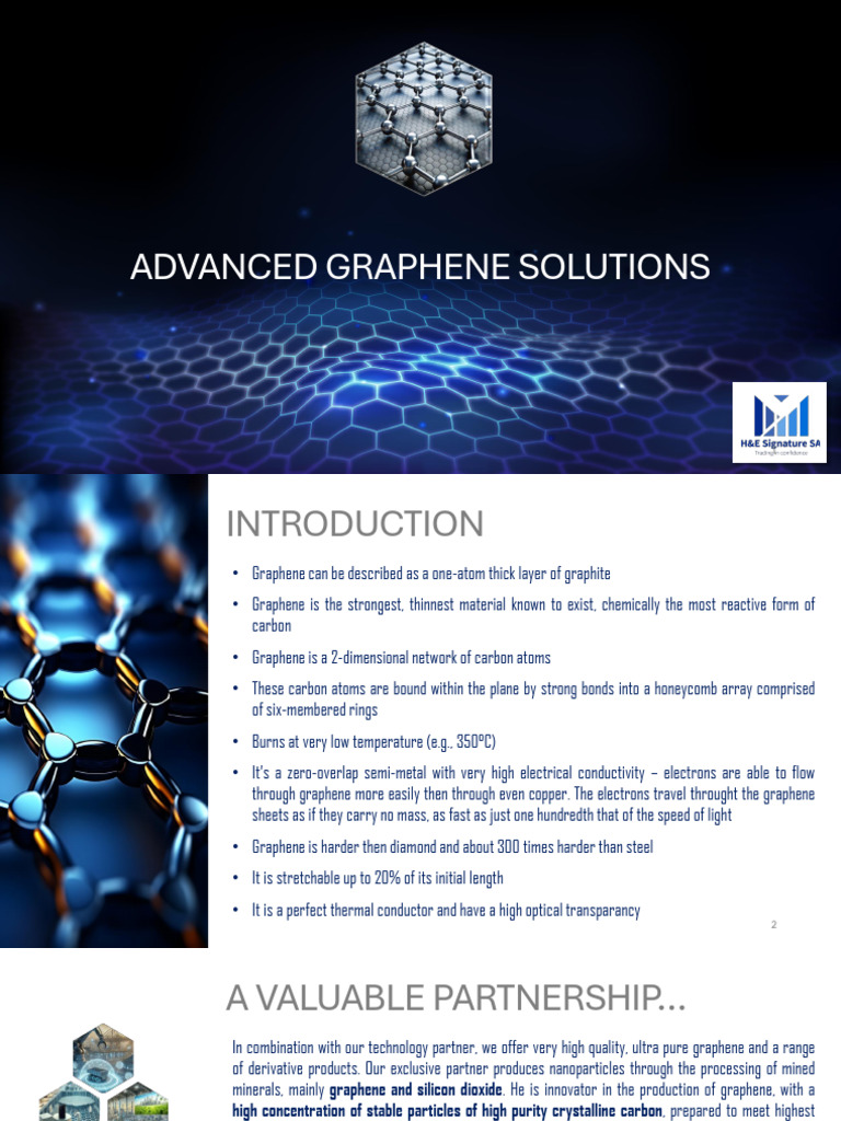 Advanced Graphene Solutions Overview | PDF | Graphene | Carbon
