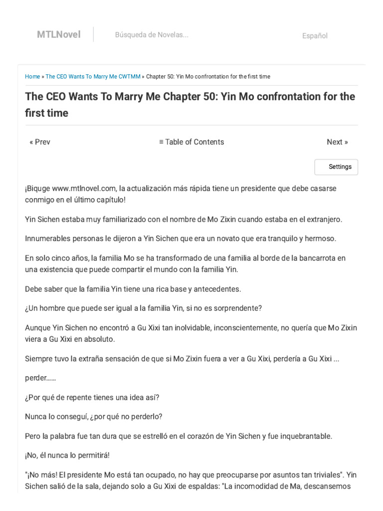The CEO Wants To Marry Me 50 | PDF
