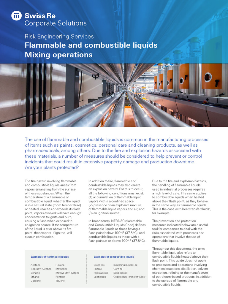 Flammable Liquids Safety Guidelines | PDF | Fire Sprinkler System