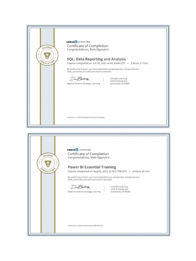 Training Certificate | PDF