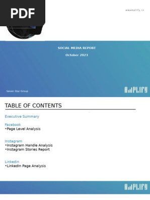 Social Media Report- Template 